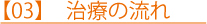 【03】　治療の流れ